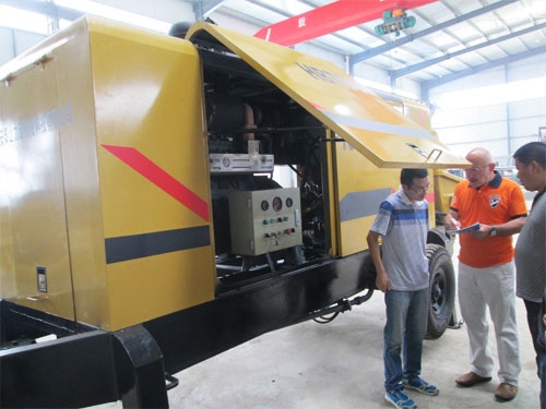 外商考察混凝土泵，成功訂購！